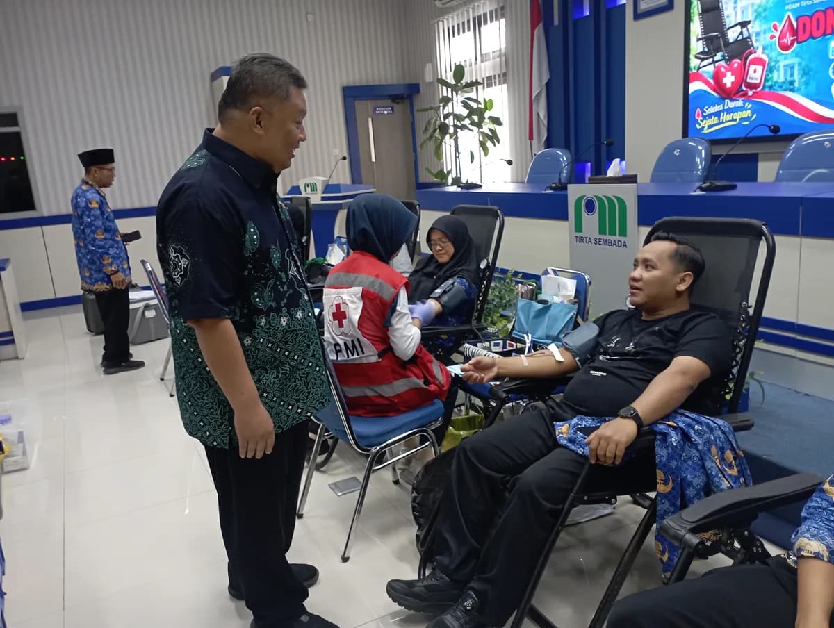 Perayaan Hari Bakti, PDAM Sleman Gelar Aksi Donor Darah