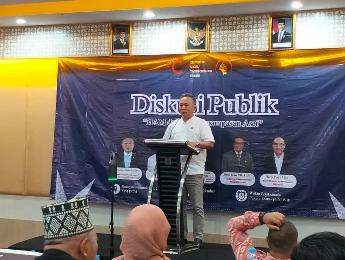 Ini Pesan Wamen HAM dalam Diskusi HAM dan RUU Perampasan Aset di Yogyakarta